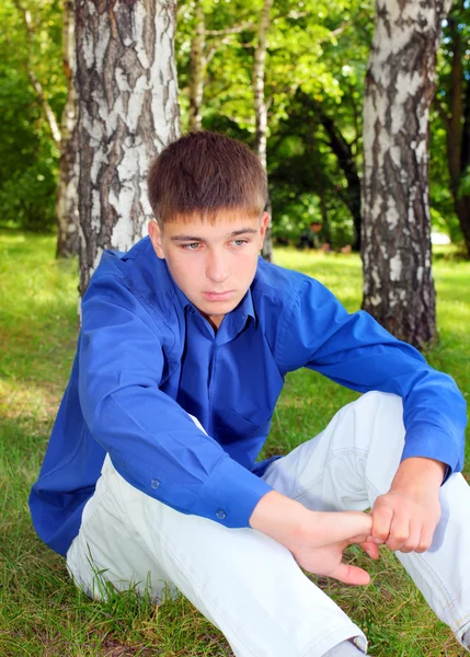 Triste adolescente — Foto de Stock