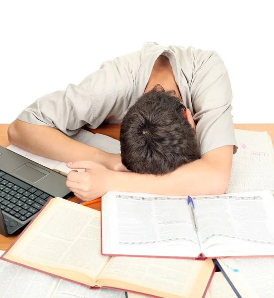 Estudiante durmiendo — Foto de Stock