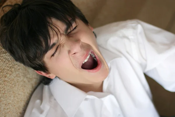 Teenager Yawning — Stock Photo, Image