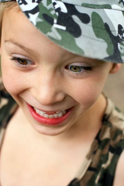 Kid Portrait Closeup — Stockfoto