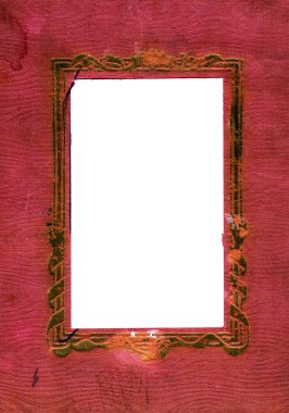 bir çerçeve ile eski kumaş