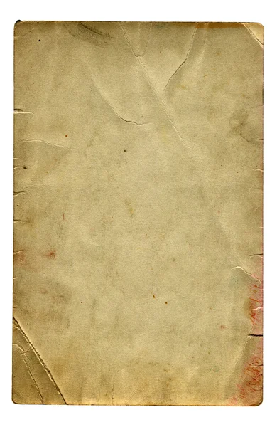 Винтажная бумага изолирована — стоковое фото