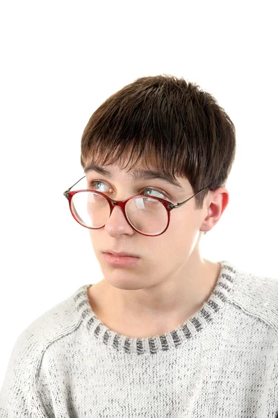 Giovane in occhiali — Foto Stock