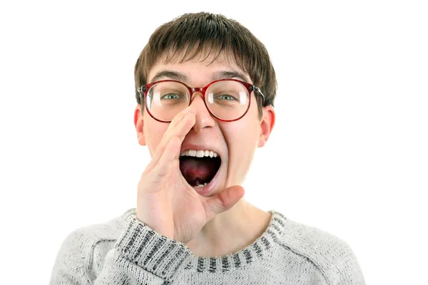 Young Man Screaming — Stock Photo, Image