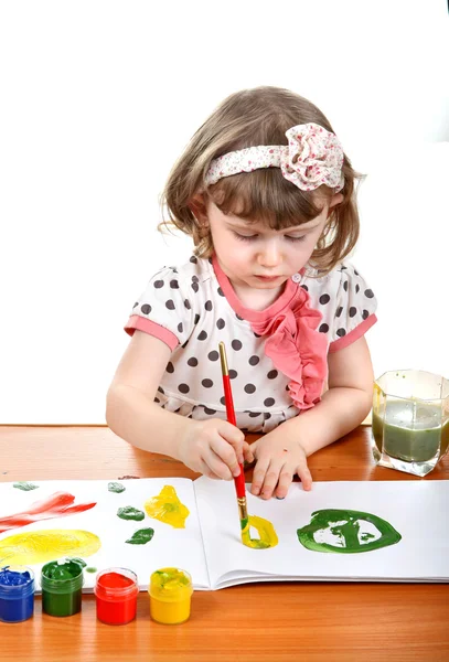 Menina desenho — Fotografia de Stock