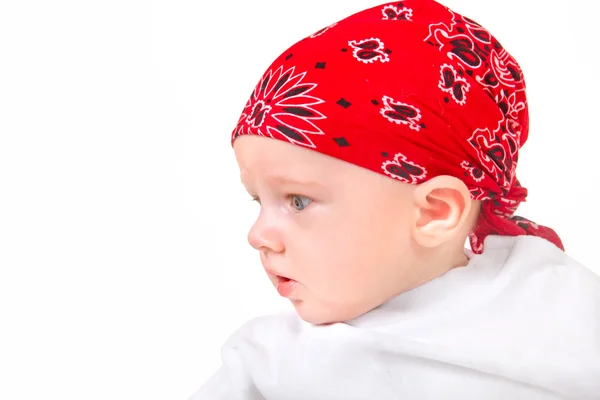 Niño en pañuelo para la cabeza — Foto de Stock