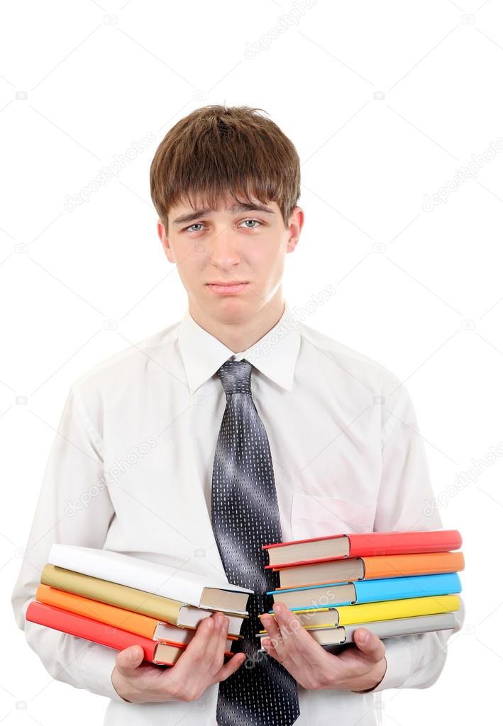 Student with Many Books