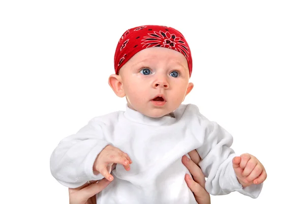 Niño en pañuelo para la cabeza — Foto de Stock