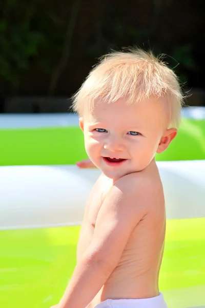 Happy baby boy portrét — Stock fotografie