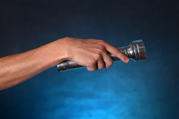 Hand with Flashlight — Stock Photo, Image