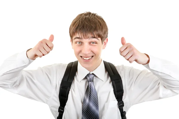 Teenager with Knapsack — Stock Photo, Image