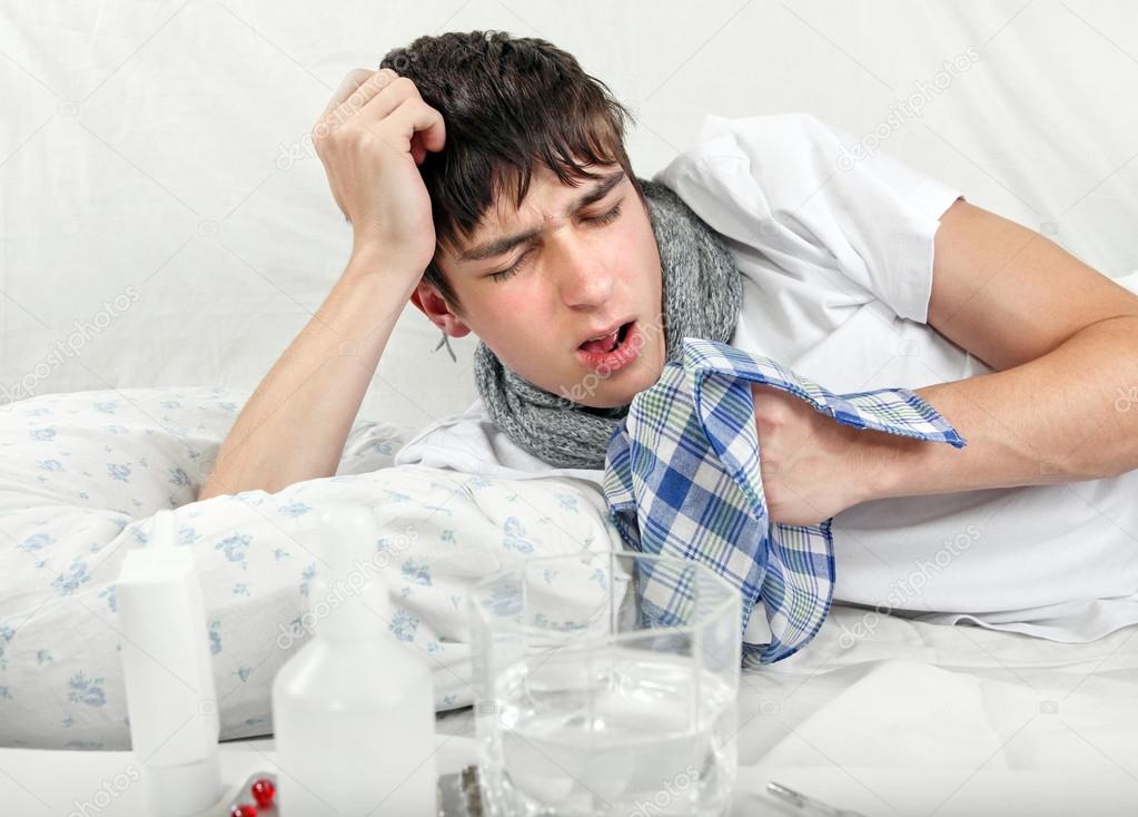 Young Man with Flu