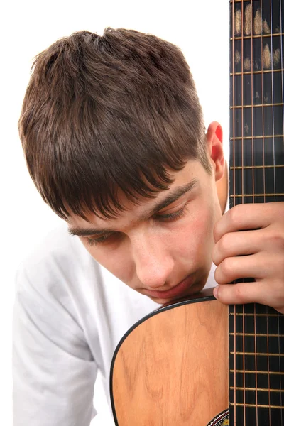 Teenager with Guitar — Stock Photo, Image