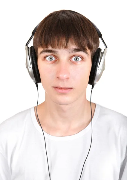 Hombre joven en auriculares —  Fotos de Stock