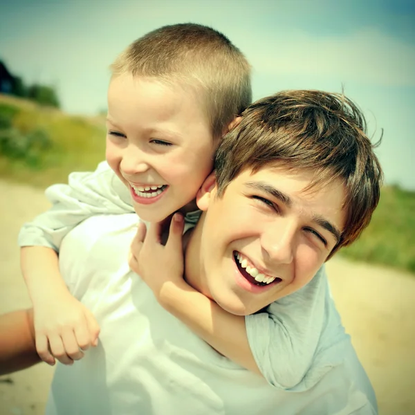 Happy Brothers — Stock Photo, Image