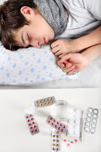 Sick Young Man — Stock Photo, Image