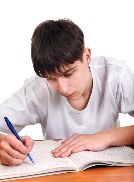 Student writing — Stock Photo, Image