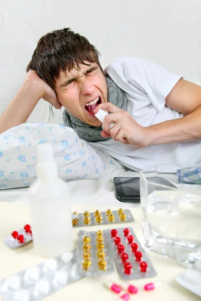 Sick Young Man — Stock Photo, Image