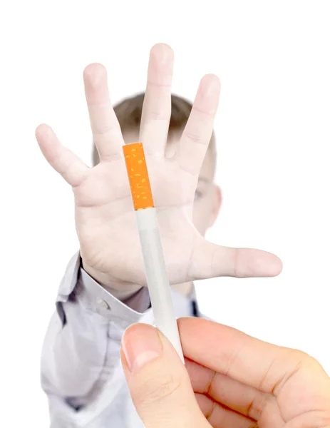 Teenager refuses from Cigarette — Stock Photo, Image