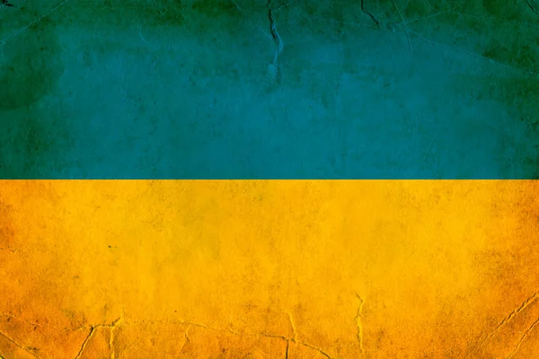 Vintage Oekraïense vlag — Stockfoto