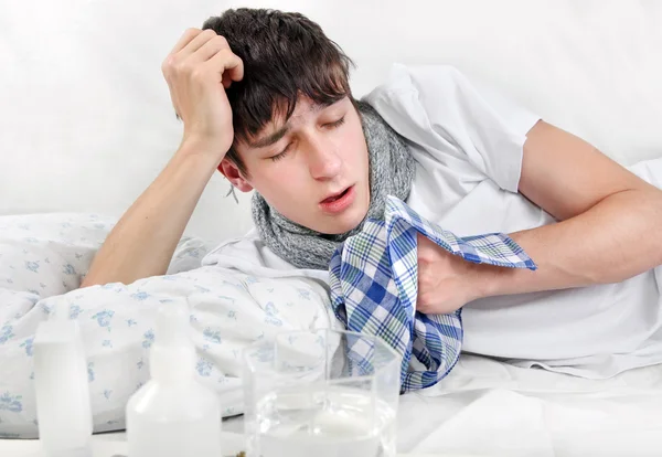 Sick Young Man — Stock Photo, Image