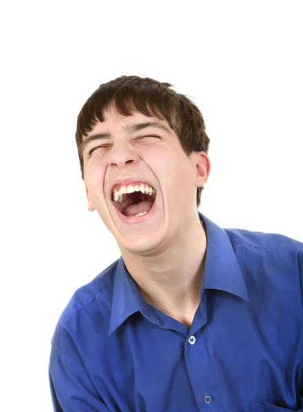 Teenager Hysterical Laughing — Stock Photo, Image