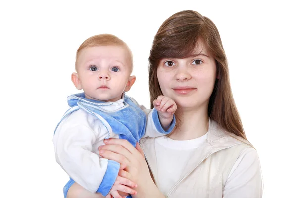 Junge Mutter und Baby — Stockfoto