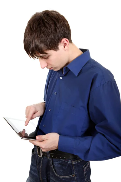 Tonåring med tablet PC — Stockfoto