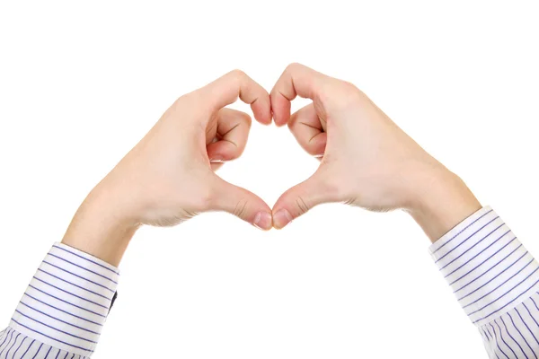 Hands in Heart Shape — Stock Photo, Image