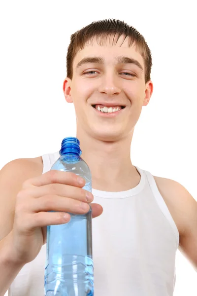 Remaja dengan Botol Air — Stok Foto