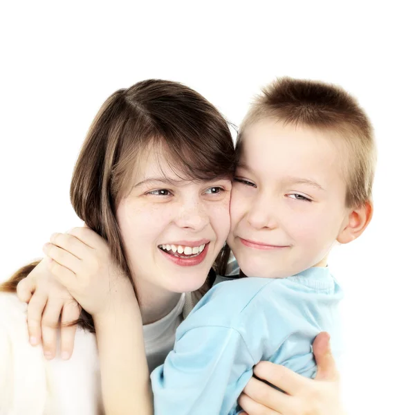 Happy Brother and Sister — Stock Photo, Image