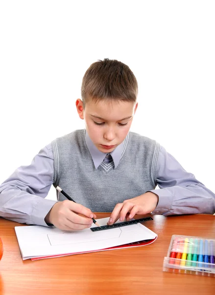 Kid drawing — Stock Photo, Image