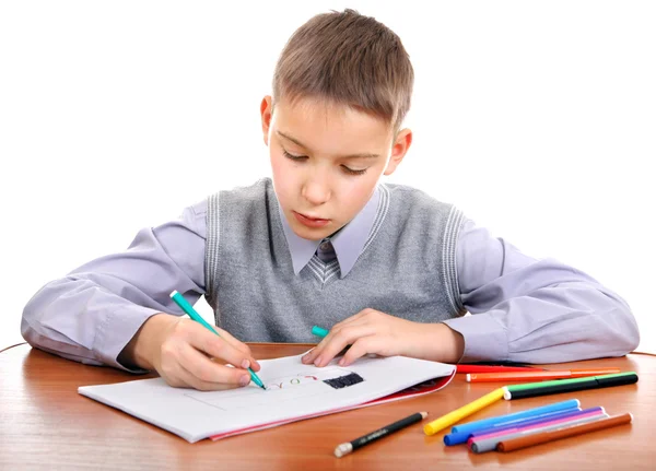 Kid drawing — Stock Photo, Image