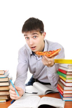 pizza ile öğrenci