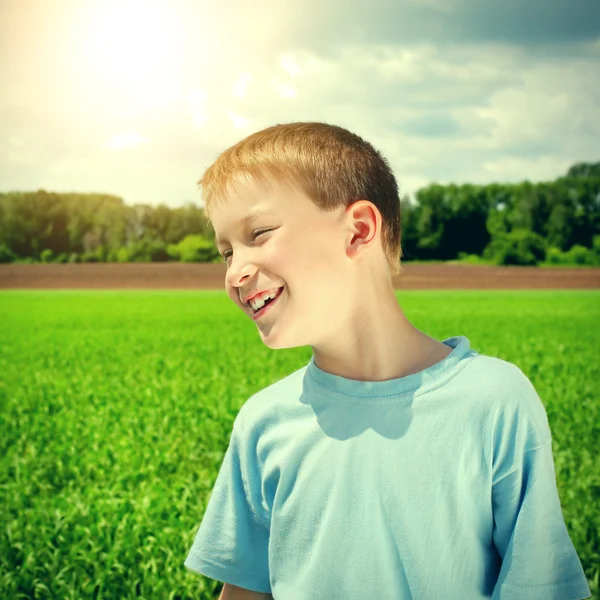 Happy Kid Outdoor — Stock Photo, Image