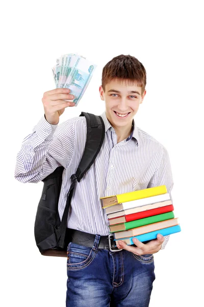 Estudiante con dinero —  Fotos de Stock