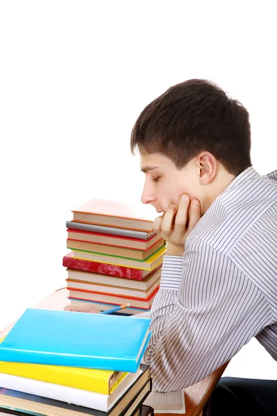 Adolescente preparándose para el examen — Foto de Stock