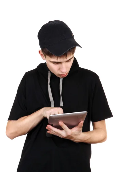 Teenager with Tablet — Stock Photo, Image