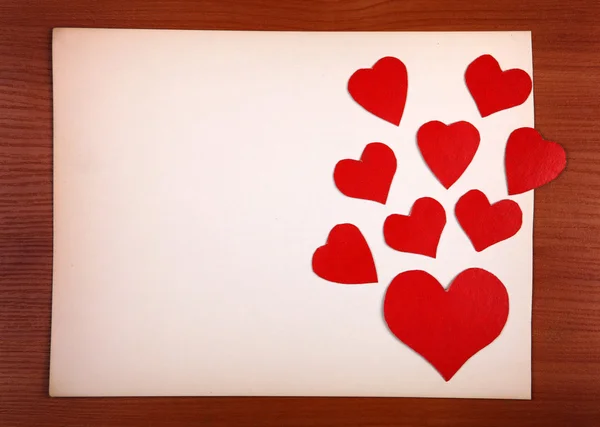 Notice Board with Heart Shapes — Stock Photo, Image