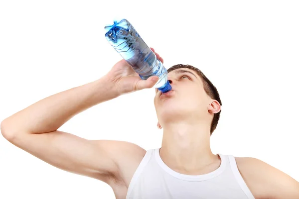 Adolescente con bottiglia d'acqua — Foto Stock