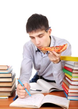 pizza ile öğrenci