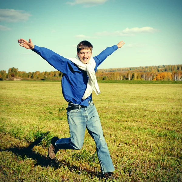 Happy Teenager running — Stock Photo, Image