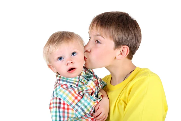 Kid and Baby Boy — Stock Photo, Image