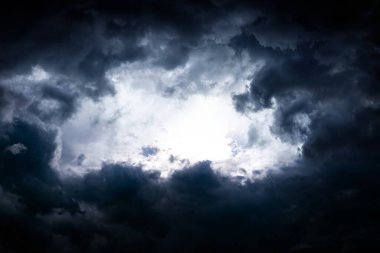 Fırtına ve Yağmurdan Önce Dramatik Kara Bulutlar