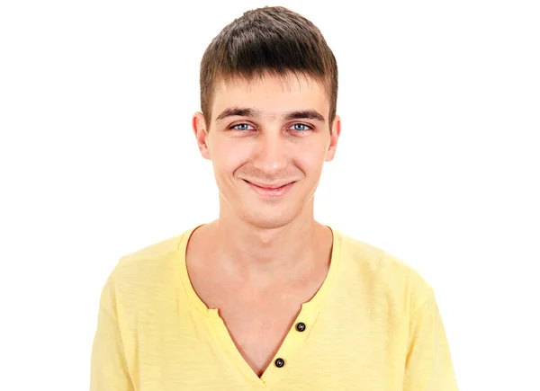 Portrét Mladého Muže Izolovaný Bílém Pozadí — Stock fotografie