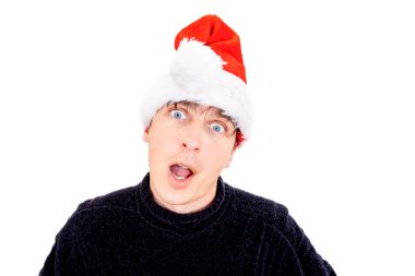 Beyaz Arkaplan 'da izole edilmiş genç adam portresi.