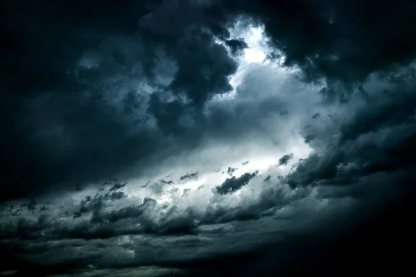 Dark Dramatic Storm Clouds Area Background — Stock Photo, Image