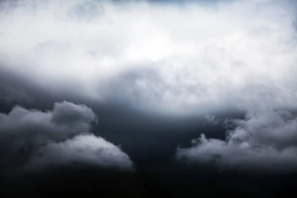 Nubes Tormenta Oscura Dramática Área Fondo — Foto de Stock