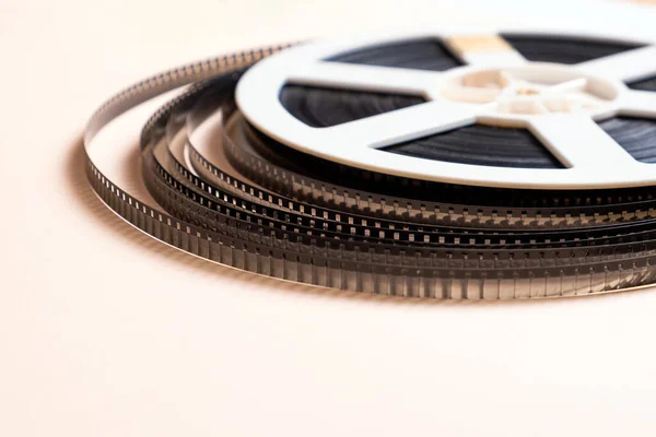 Old Film Reel Paper Background Closeup — Stock Photo, Image
