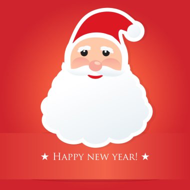 Noel Baba. Noel tasarım vektör kartı